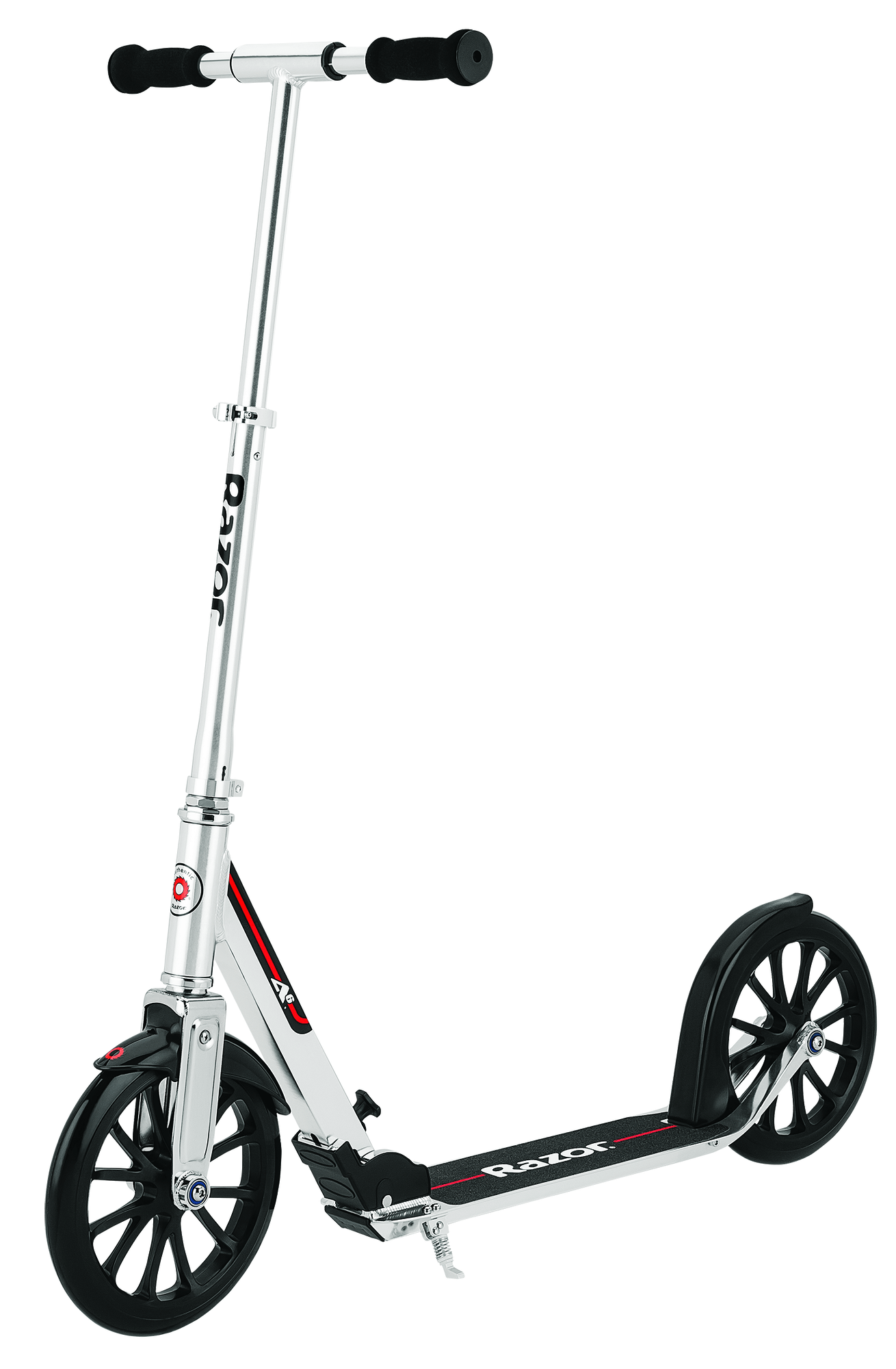 Razor A6 Adjustable Handlebar Tall Kids Adult Folding Kick Scooter Silver NEW